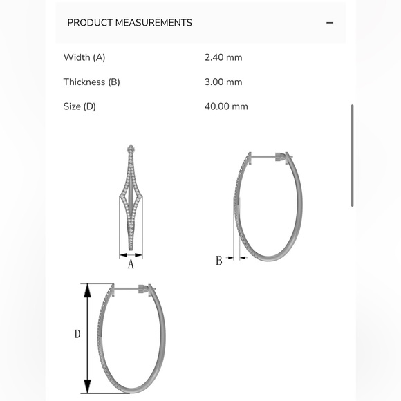 Gabriel & Co. 14K Yellow Gold 40mm Bujukan Diamond Classic Hoop Earrings - Picture 6 of 8